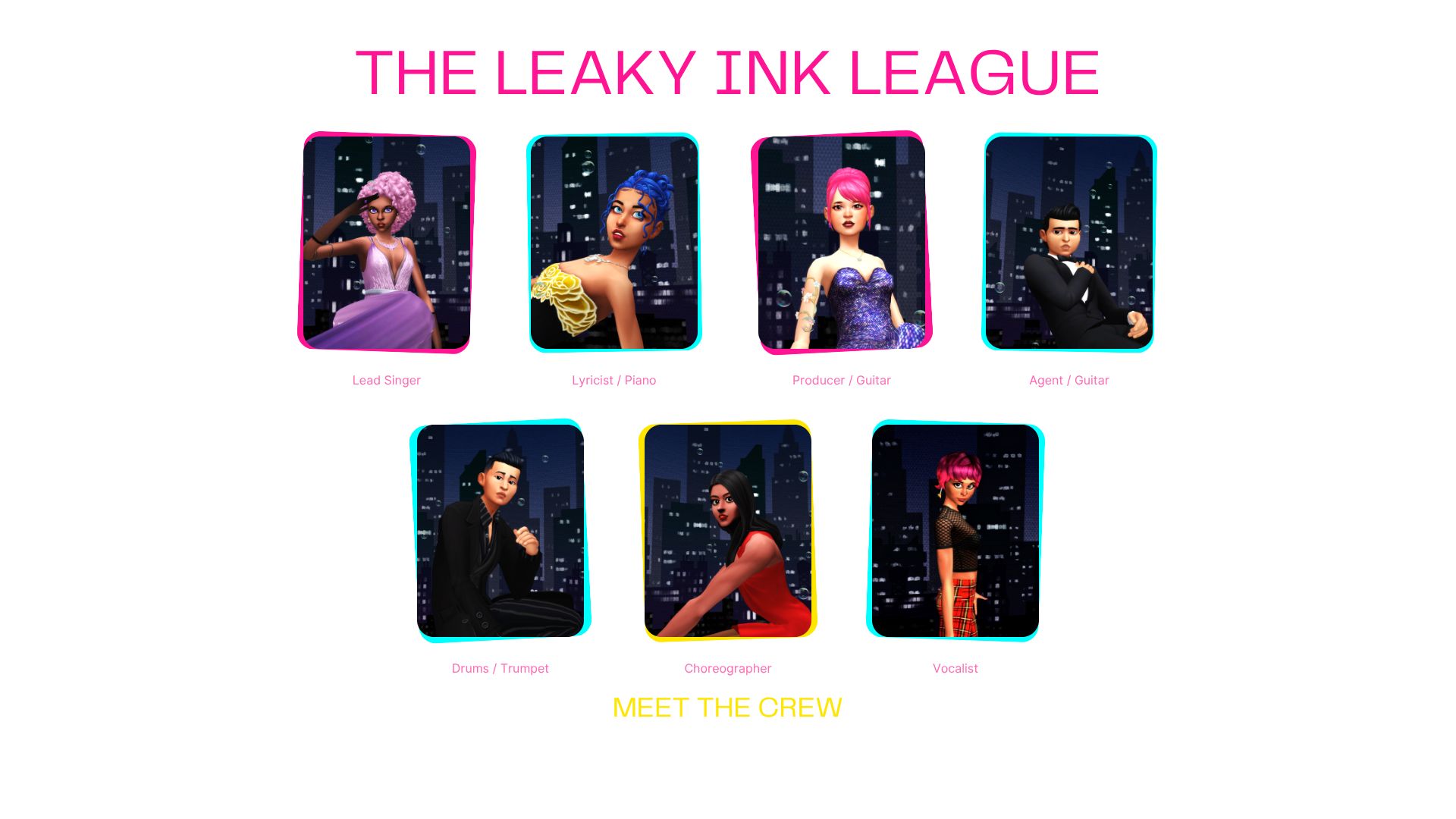 Meet The Crew Layout